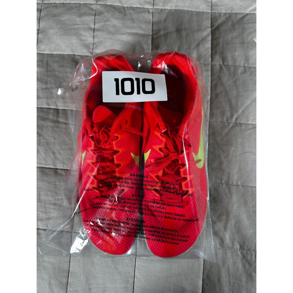 Nike Zoom Rival Distance Track Spikes Men 8.5 Red FZ9653-600 Excellent Condition - Picture 8 of 8